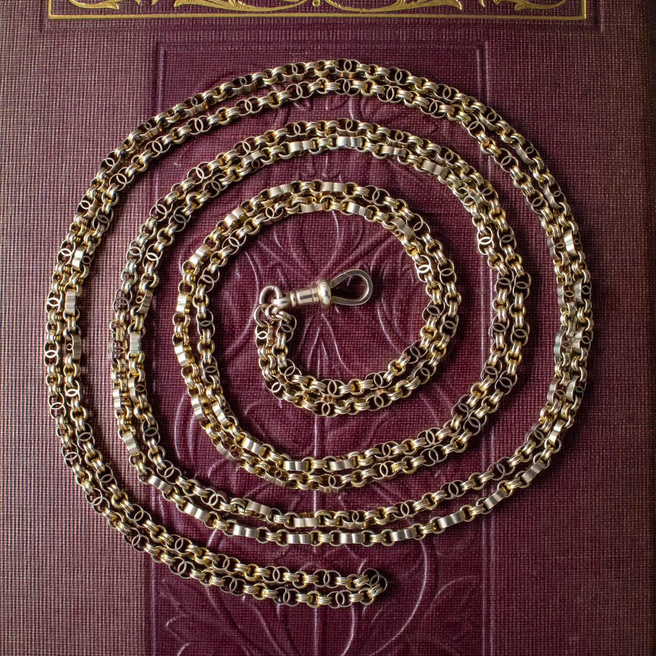 Antique Victorian Guard Chain 9ct Gold