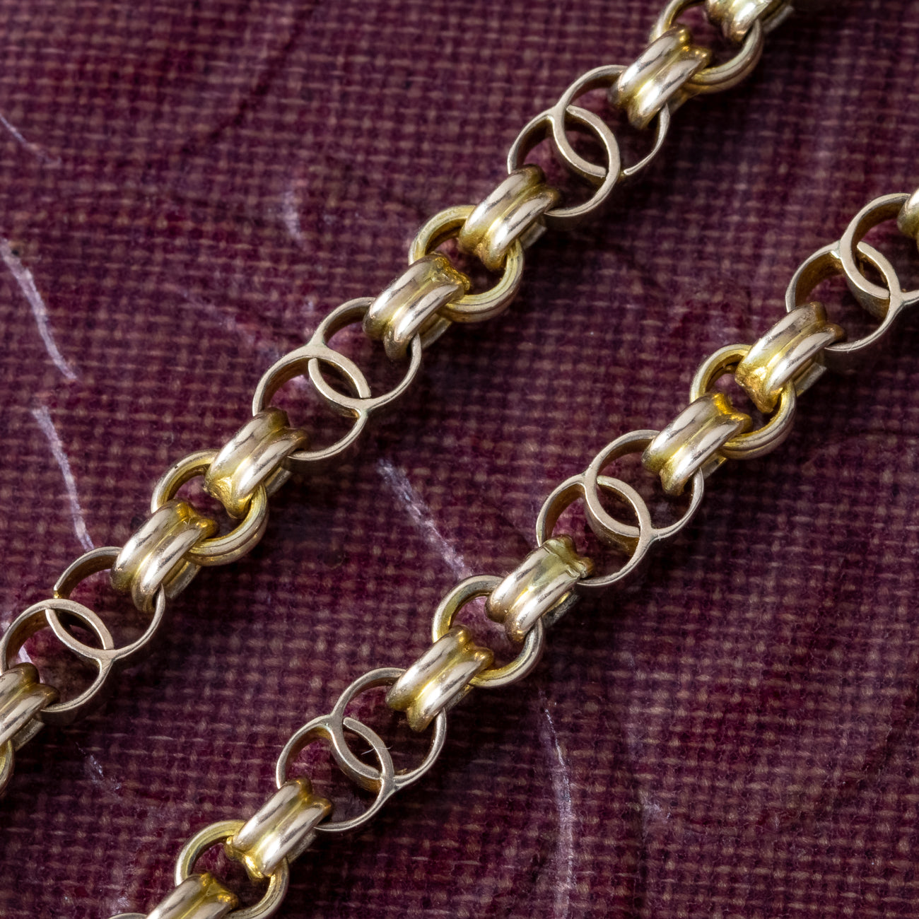 Antique Victorian Guard Chain 9ct Gold Secondary image
