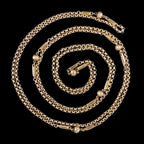 Antique Victorian Guard Chain 9ct Rose Gold 59 Inch