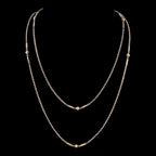 Antique Victorian Guard Chain 9ct Rose Gold 59 Inch