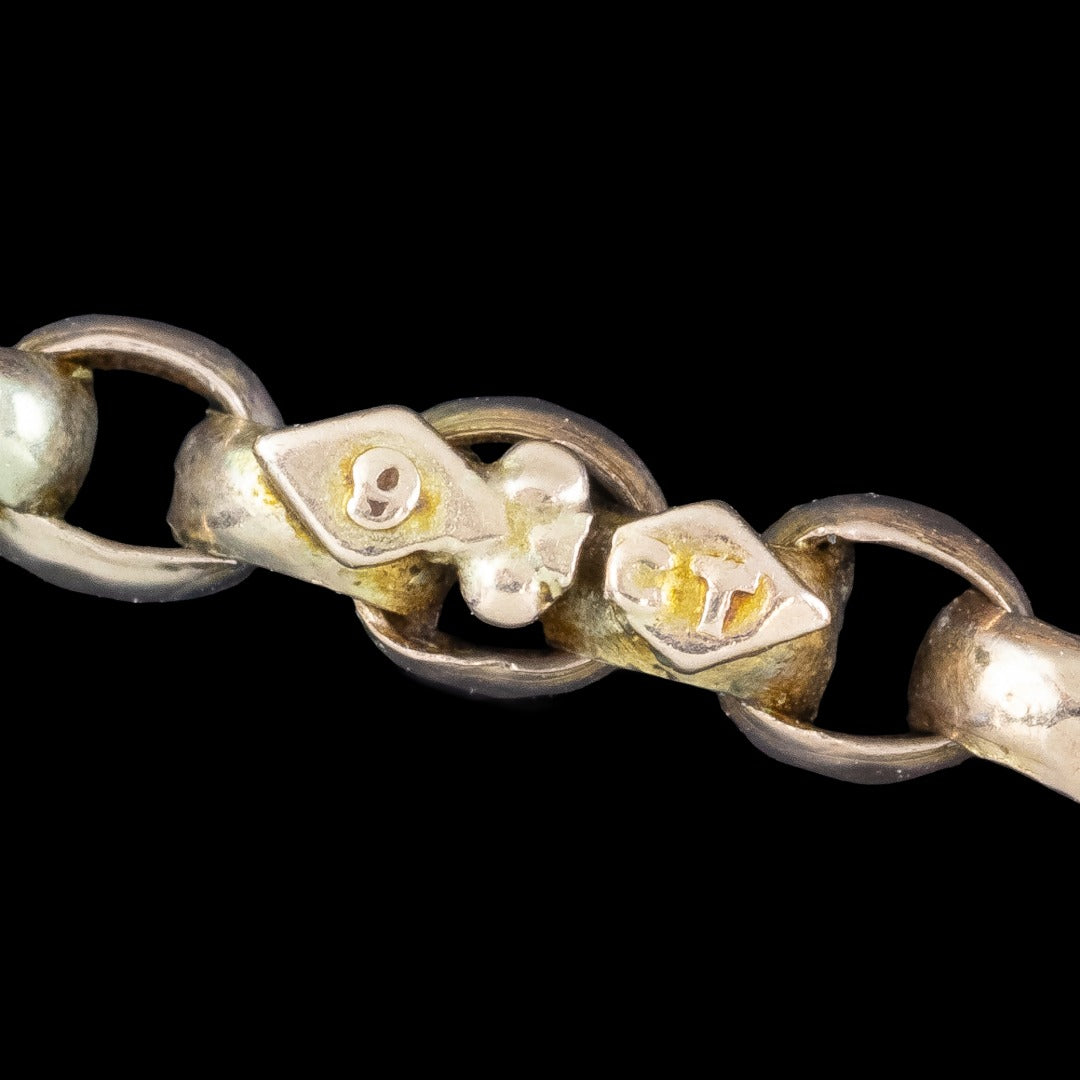 Antique Victorian Guard Chain 9ct Rose Gold 59 Inch