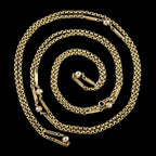 Antique Victorian Guard Chain Necklace 9ct Gold 