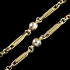 Antique Victorian Guard Chain Necklace 9ct Gold 