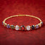 Antique Victorian Harlequin Gemstone Bracelet 18ct Gold