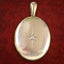 Antique Victorian Large Diamond Locket 15ct Gold