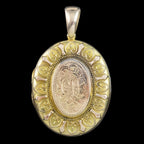 Antique Victorian Heart Locket 15ct Gold 