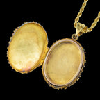 Antique Victorian Locket Necklace 15ct Gold
