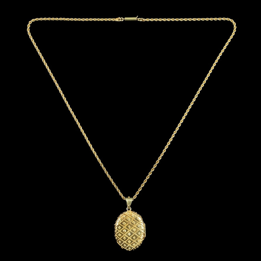 Antique Victorian Locket Necklace 15ct Gold