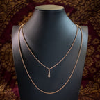 Antique Victorian Long Guard Chain 9ct Gold Turquoise Slider 