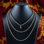 Antique Victorian Long Guard Chain 9ct Gold