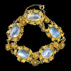 Antique Victorian Moonstone Bracelet 18ct Gold