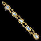 Antique Victorian Moonstone Bracelet 18ct Gold