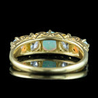 Antique Victorian Opal Diamond Five Stone Ring 1.1ct Of Opal