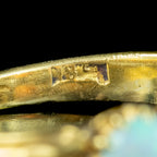 Antique Victorian Opal Diamond Ring 1ct Of Opal