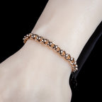 Antique Victorian Rollerball Albert Chain Bracelet 9ct Gold