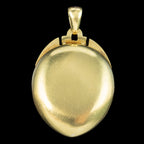 Antique Victorian Turquoise Diamond Pearl Locket 18ct Gold 