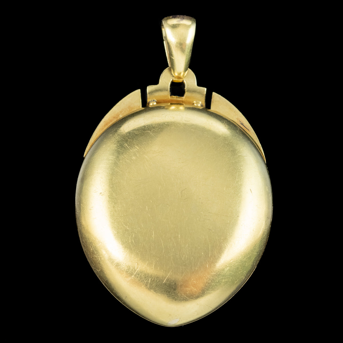 Antique Victorian Turquoise Diamond Pearl Locket 18ct Gold 