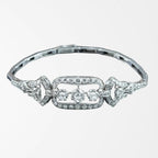 Antique Art Deco Diamond Bracelet 14ct Gold 3.5ct Total