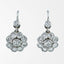 Antique Edwardian Diamond Earrings 1.84ct Daisy Cluster