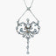 Antique Edwardian Pearl Diamond Flower Necklace With Box