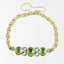 Antique Victorian Peridot Diamond Bracelet 18ct Gold