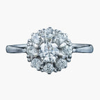 Antique Edwardian Diamond Cluster Ring 1.5ct Total
