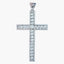 Antique Edwardian Diamond Cross Pendant Platinum 1.2ct Diamond