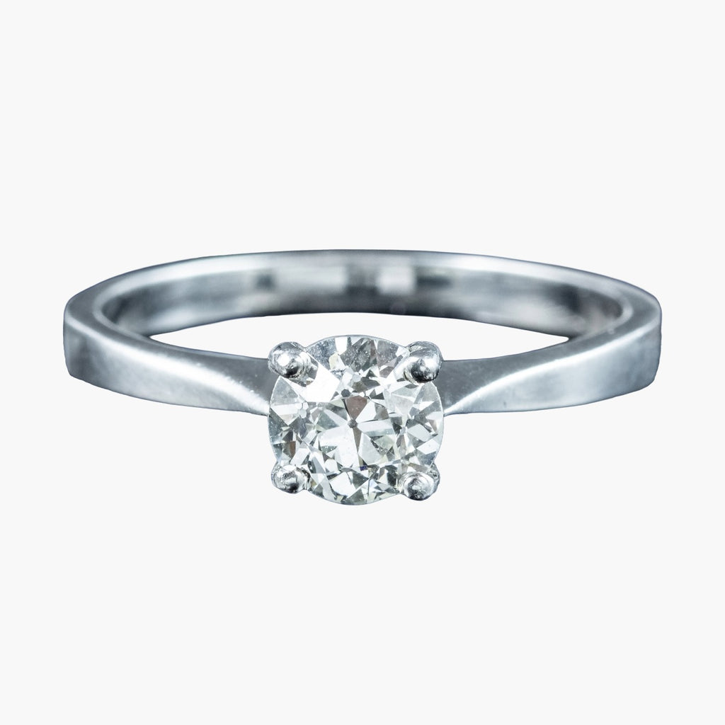 Antique Edwardian Diamond Solitaire Ring 0.75ct Diamond