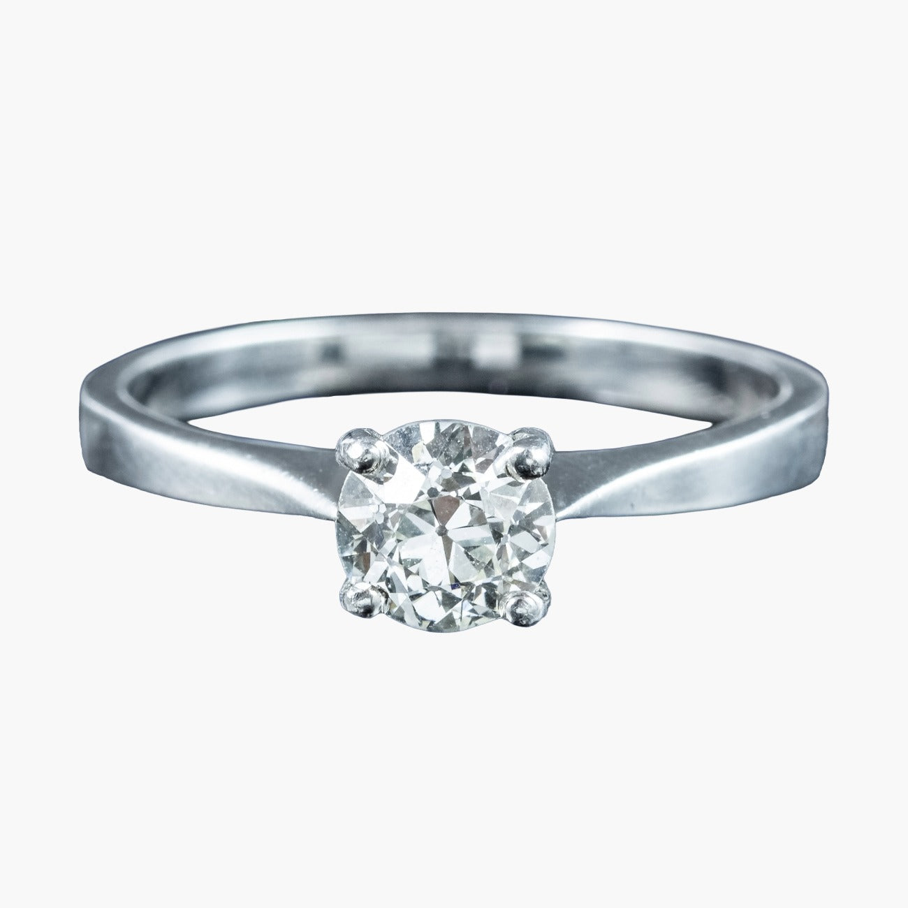 Antique Edwardian Diamond Solitaire Ring 0.75ct Diamond