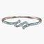 Antique Edwardian French Diamond Bangle Platinum 18ct Gold