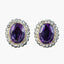 Antique Victorian Amethyst Diamond Clip Earrings 5ct Amethysts