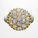 Antique Victorian Diamond Cluster Ring 1.2ct Total Dated 1841