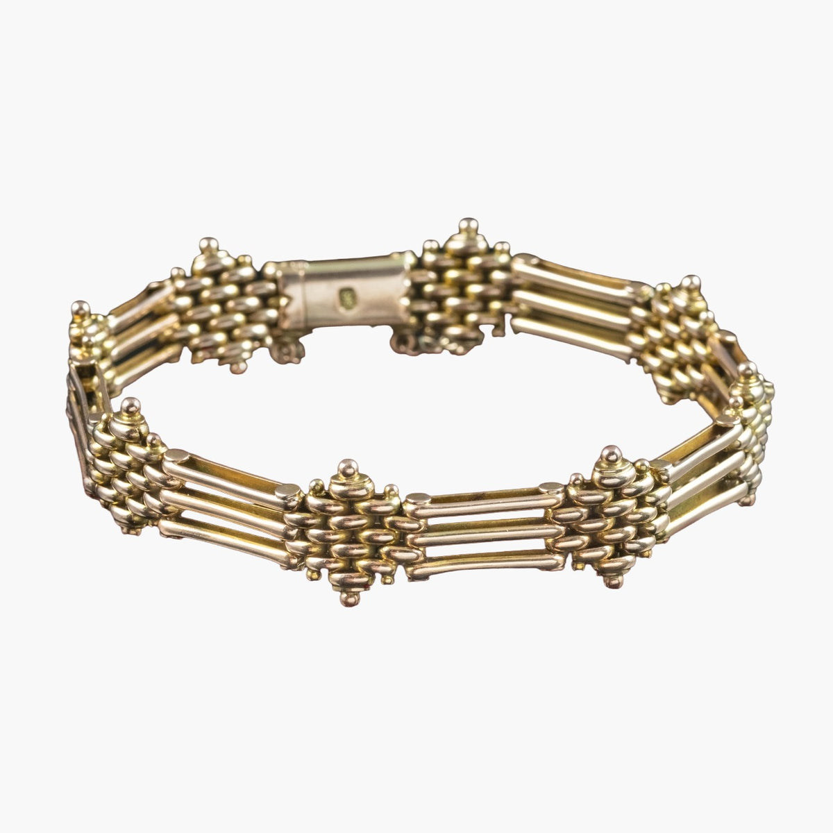 Antique Victorian Gate Bracelet 9ct Gold