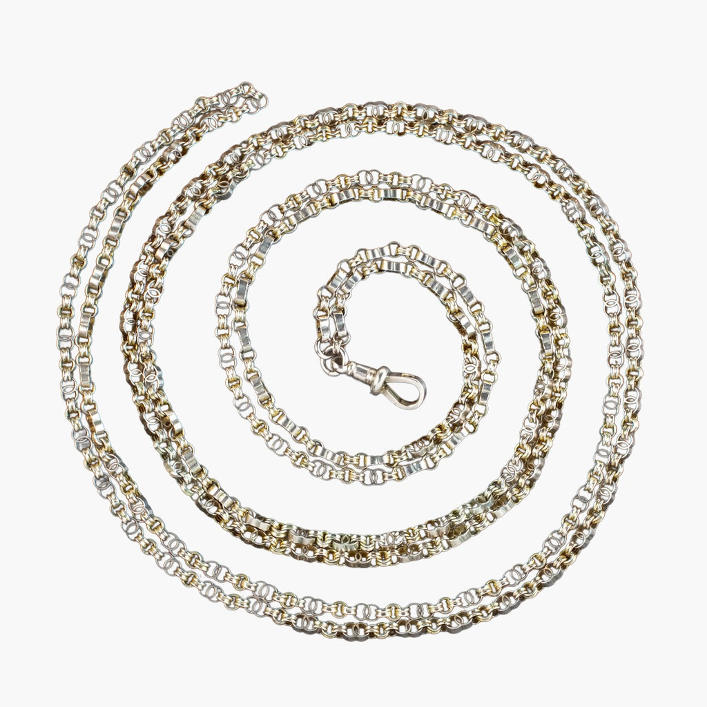 Antique Victorian Guard Chain 9ct Gold