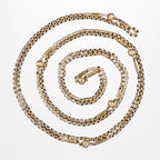 Antique Victorian Guard Chain 9ct Rose Gold 59 Inch