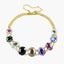 Antique Victorian Harlequin Gemstone Bracelet 18ct Gold