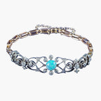 Antique Victorian Opal Diamond Bracelet Silver 15ct Gold