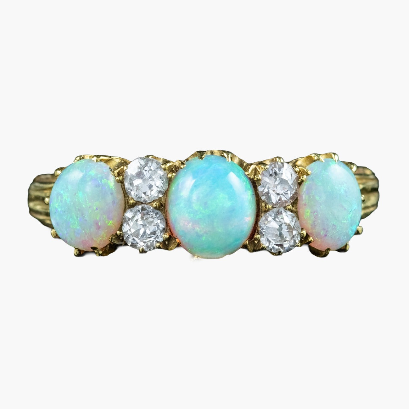 Antique Victorian Opal Diamond Ring 1ct Of Opal Main image