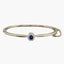 Antique Victorian Sapphire Diamond Cluster Bangle 18ct Gold