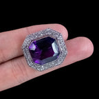 Art-Deco-Amethyst-Diamond-Brooch
