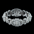 Art Deco Diamond Bracelet Platinum 9.5ct Total