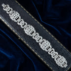 Art Deco Diamond Bracelet Platinum 9.5ct Total