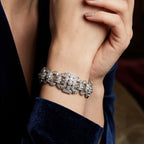 Art Deco Diamond Bracelet Platinum 9.5ct Total
