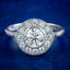 Art Deco Diamond Cluster Ring 1.5ct Total 