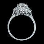 Art Deco Diamond Cluster Ring 2.2ct Total 