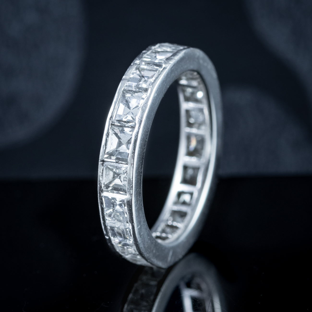 Art Deco Diamond Full Eternity Ring 1.9ct Total Secondary image