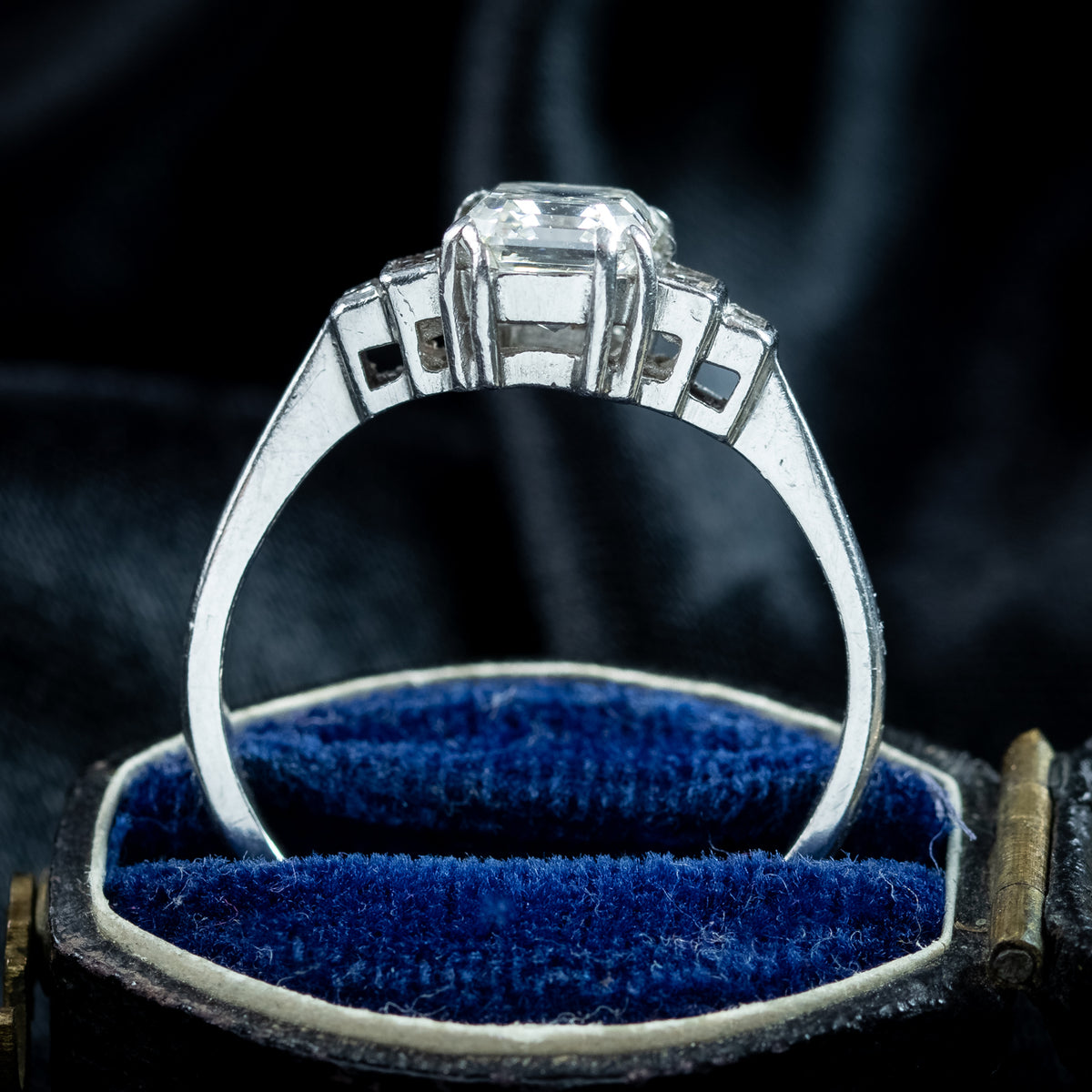 Art Deco Diamond Five Stone Ring 1.67ct Total