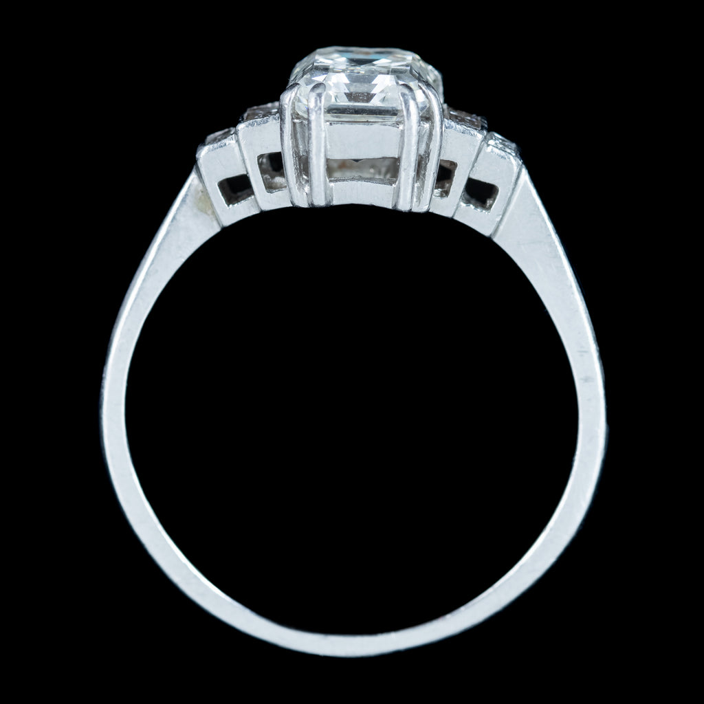 Art Deco Diamond Five Stone Ring 1.67ct Total