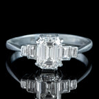 Art Deco Diamond Five Stone Ring 1.67ct Total