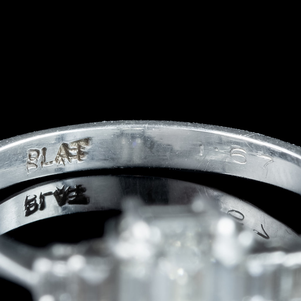Art Deco Diamond Five Stone Ring 1.67ct Total
